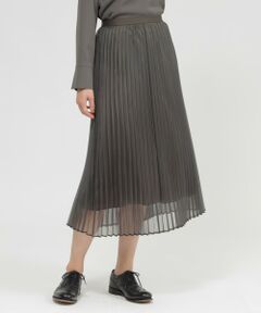 Paul Stuart / ポール・スチュアート スカート | 【Nikkei magazine/eclat掲載】【ウォッシャブル】マットオーガンジー　スカート