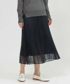 Paul Stuart / ポール・スチュアート スカート | 【Nikkei magazine/eclat掲載】【ウォッシャブル】マットオーガンジー　スカート