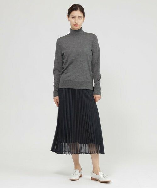 Paul Stuart / ポール・スチュアート スカート | 【Nikkei magazine/eclat掲載】【ウォッシャブル】マットオーガンジー　スカート | 詳細4