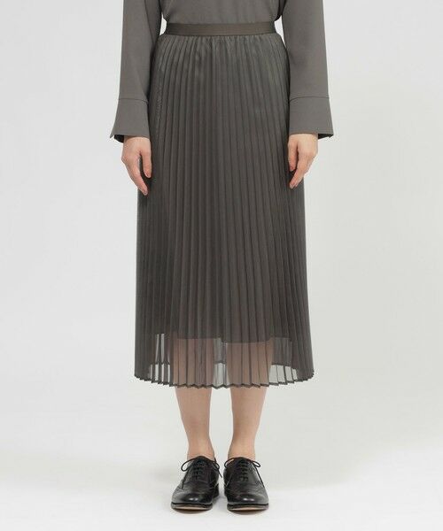Paul Stuart / ポール・スチュアート スカート | 【Nikkei magazine/eclat掲載】【ウォッシャブル】マットオーガンジー　スカート | 詳細5