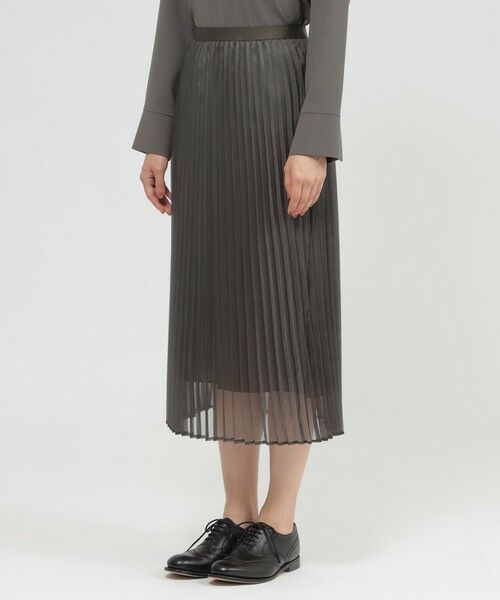 Paul Stuart / ポール・スチュアート スカート | 【Nikkei magazine/eclat掲載】【ウォッシャブル】マットオーガンジー　スカート | 詳細6