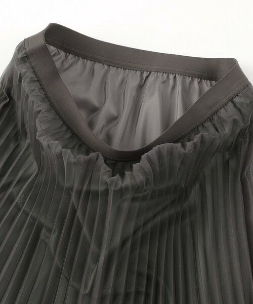 Paul Stuart / ポール・スチュアート スカート | 【Nikkei magazine/eclat掲載】【ウォッシャブル】マットオーガンジー　スカート | 詳細8