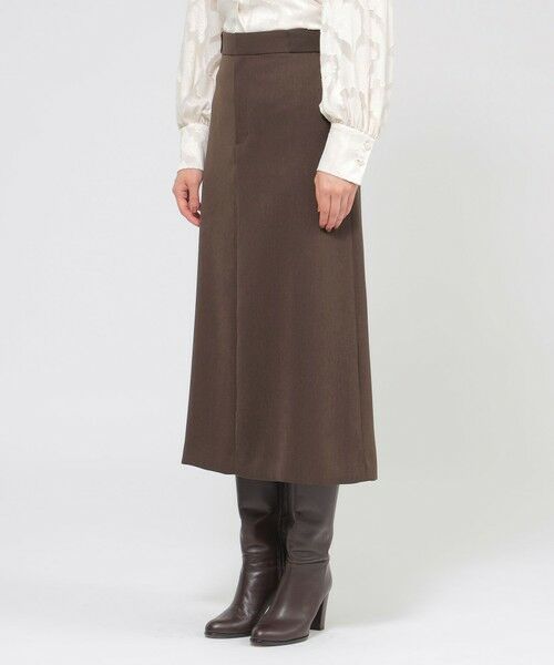Paul Stuart / ポール・スチュアート スカート | 【Nikkei magazine掲載】ウールダブルサテン　スカート | 詳細7