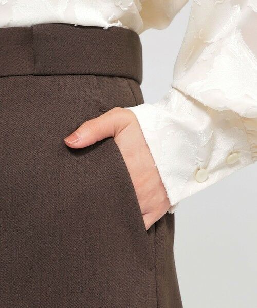 Paul Stuart / ポール・スチュアート スカート | 【Nikkei magazine掲載】ウールダブルサテン　スカート | 詳細9