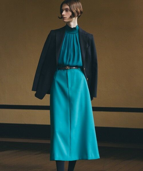 Paul Stuart / ポール・スチュアート スカート | 【Nikkei magazine掲載】ウールダブルサテン　スカート | 詳細2