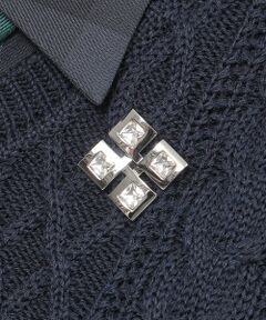 Paul Stuart / ポール・スチュアート アクセサリー | 【Nikkei magazine掲載】Pモザイクブローチ