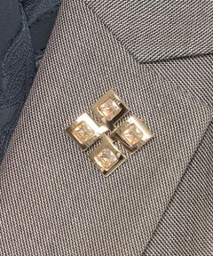 Paul Stuart / ポール・スチュアート アクセサリー | 【Nikkei magazine掲載】Pモザイクブローチ