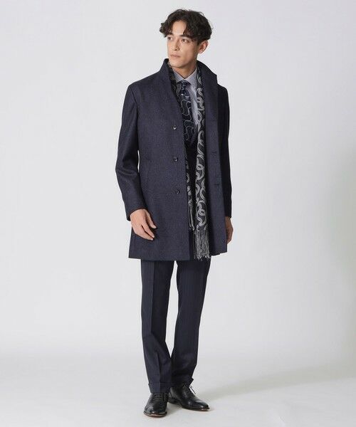 Paul Stuart カシミア混チェスターコート Nikkei magazine掲載】カシミヤ混スタンドカラーコート(コート