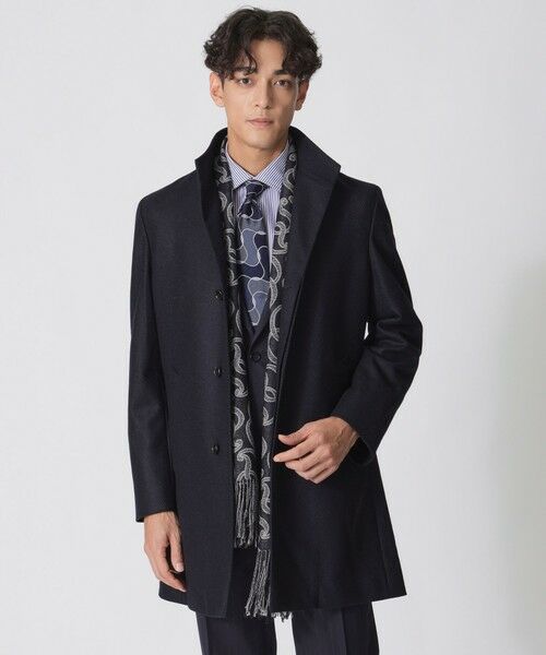 HOUSTON】カシミヤ混スタンドカラーコート （その他アウター