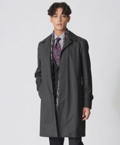 Paul Stuart ダッフルコート ロング丈　ヘリンボーン　グレー　L 美品✨ Paul Stuart ダッフルコート ロング丈 ヘリンボーン グレー