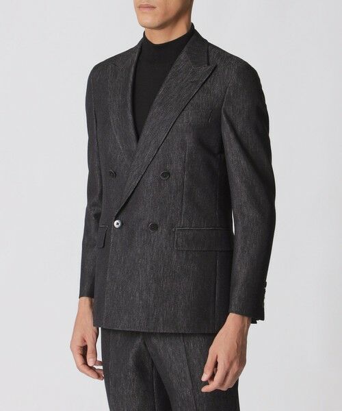 Paul Stuart / ポール・スチュアート その他アウター | 【STUART'S TRAVELER】プレーティングラッセル　ダブル４ボタンジャケット | 詳細3