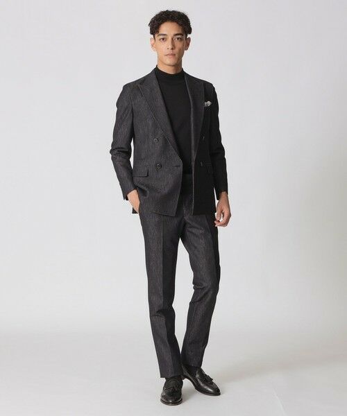 Paul Stuart / ポール・スチュアート その他アウター | 【STUART'S TRAVELER】プレーティングラッセル　ダブル４ボタンジャケット | 詳細1