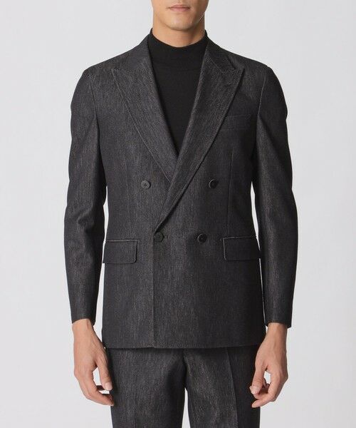 Paul Stuart / ポール・スチュアート その他アウター | 【STUART'S TRAVELER】プレーティングラッセル　ダブル４ボタンジャケット | 詳細2