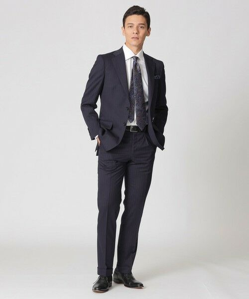 Paul Stuart / ポール・スチュアート セットアップ | 【BAKER MODEL】フェードストライプ柄スーツ | 詳細1