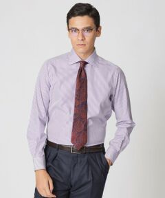 Paul Stuart / ポール・スチュアート シャツ・ブラウス | 【Nikkei magazine掲載】ロンスト柄セミワイドカラードレスシャツ