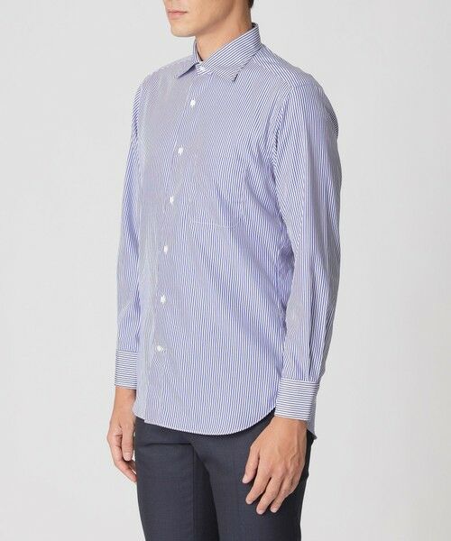 Paul Stuart / ポール・スチュアート シャツ・ブラウス | 【Nikkei magazine掲載】ロンスト柄セミワイドカラードレスシャツ | 詳細6