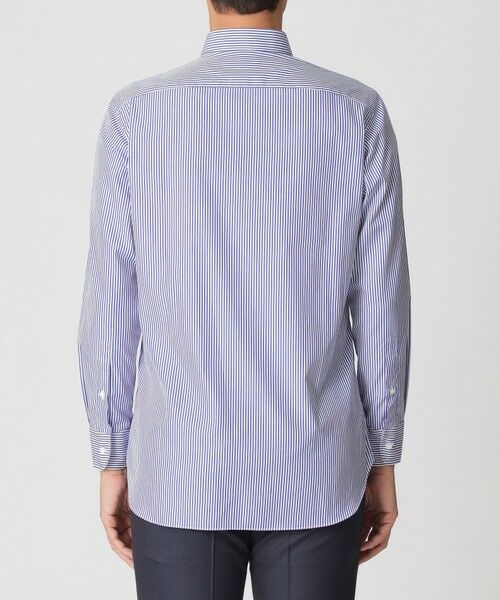 Paul Stuart / ポール・スチュアート シャツ・ブラウス | 【Nikkei magazine掲載】ロンスト柄セミワイドカラードレスシャツ | 詳細7