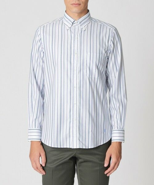Paul Stuart / ポール・スチュアート シャツ・ブラウス | マルチストライプ柄ボタンダウンシャツ | 詳細3