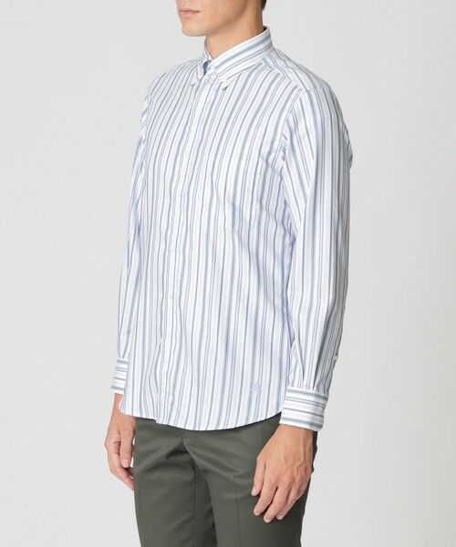 Paul Stuart / ポール・スチュアート シャツ・ブラウス | マルチストライプ柄ボタンダウンシャツ | 詳細4