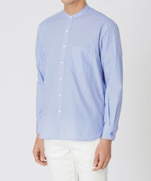 Paul Stuart / ポール・スチュアート シャツ・ブラウス | ハケメバンドカラーシャツ | 詳細4