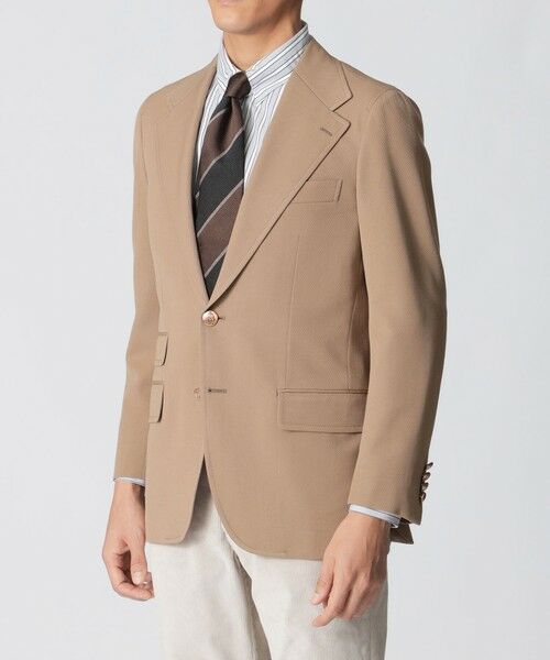 Paul Stuart / ポール・スチュアート その他アウター | 【数量限定】「COLLECTION LINE」ウールトリコチンシングル2ボタンブレザー | 詳細4