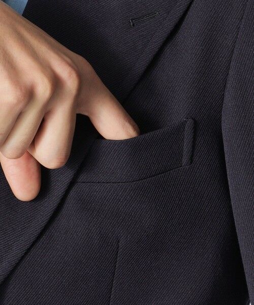 Paul Stuart / ポール・スチュアート その他アウター | 【数量限定】「COLLECTION LINE」ウールトリコチン ピークドワイドラペル ダブル4ボタンブレザー | 詳細5