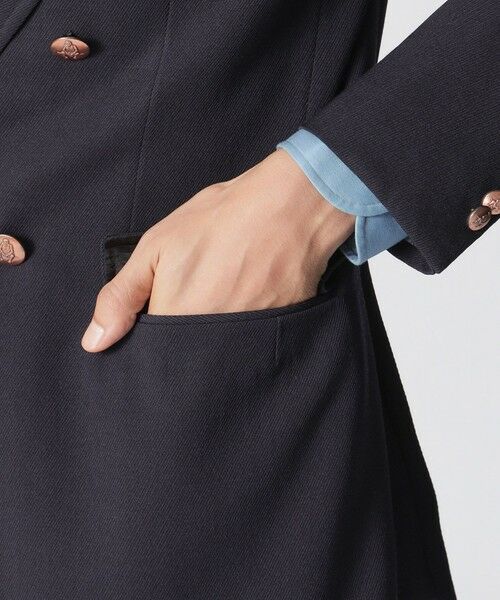 Paul Stuart / ポール・スチュアート その他アウター | 【数量限定】「COLLECTION LINE」ウールトリコチン ピークドワイドラペル ダブル4ボタンブレザー | 詳細6