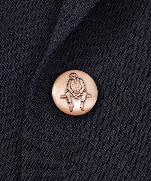 Paul Stuart / ポール・スチュアート その他アウター | 【数量限定】「COLLECTION LINE」ウールトリコチン ピークドワイドラペル ダブル4ボタンブレザー | 詳細8