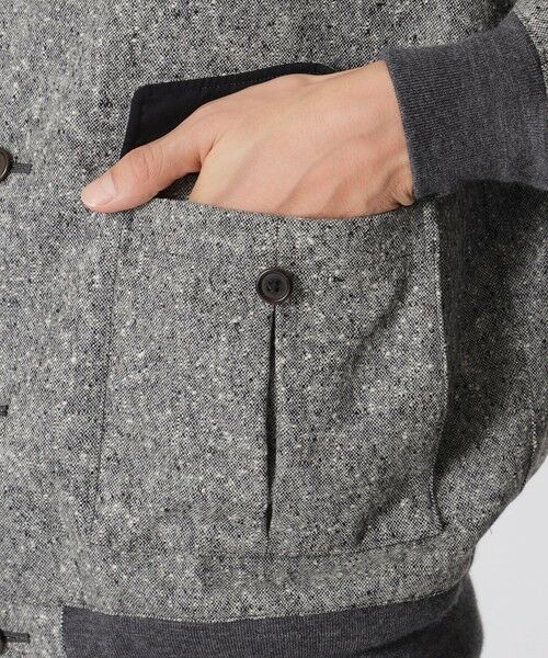 Paul Stuart / ポール・スチュアート ブルゾン | 【数量限定】「COLLECTION LINE」ネップツイード A-2タイプブルゾン | 詳細5