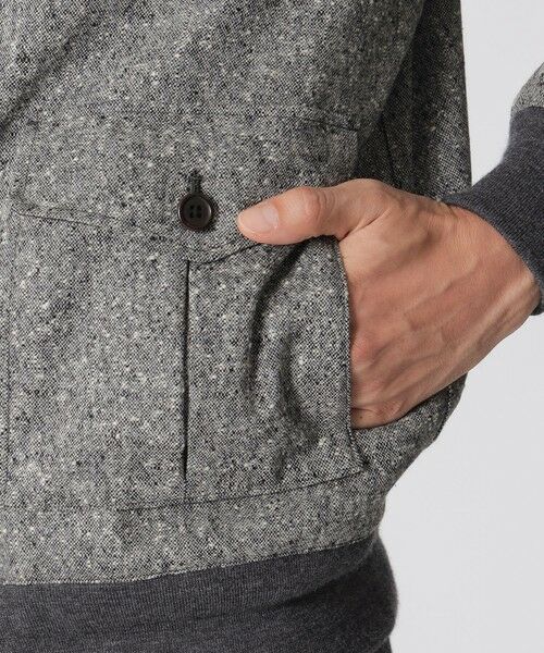 Paul Stuart / ポール・スチュアート ブルゾン | 【数量限定】「COLLECTION LINE」ネップツイード A-2タイプブルゾン | 詳細6