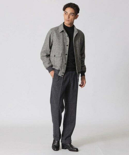 Paul Stuart / ポール・スチュアート ブルゾン | 【数量限定】「COLLECTION LINE」ネップツイード A-2タイプブルゾン | 詳細1