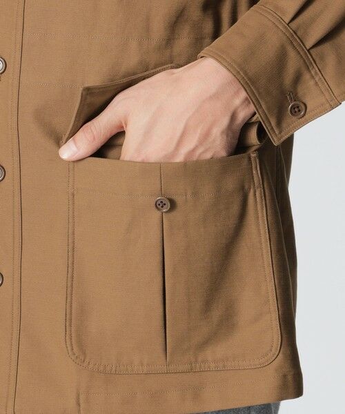 Paul Stuart / ポール・スチュアート ブルゾン | 【数量限定】「COLLECTION LINE」サファリシャツジャケット | 詳細6
