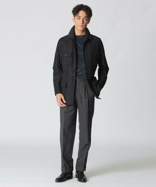 Paul Stuart / ポール・スチュアート ブルゾン | 【数量限定】「COLLECTION LINE」サファリシャツジャケット | 詳細1