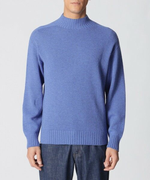 Paul Stuart / ポール・スチュアート ニット・セーター | 【数量限定】「COLLECTION LINE」ガーンジーモックネックニット | 詳細4