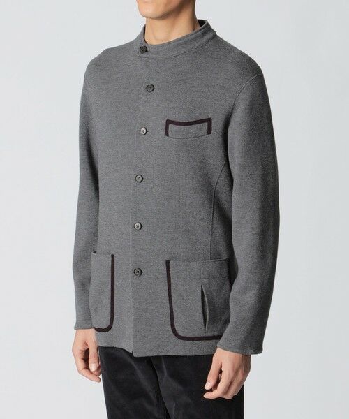 Paul Stuart / ポール・スチュアート ニット・セーター | 【数量限定】「COLLECTION LINE」ミラノリブニットチョアジャケット | 詳細4