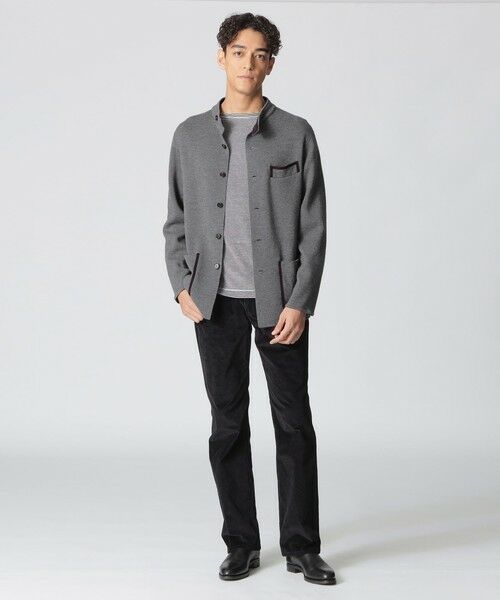 Paul Stuart / ポール・スチュアート ニット・セーター | 【数量限定】「COLLECTION LINE」ミラノリブニットチョアジャケット | 詳細1