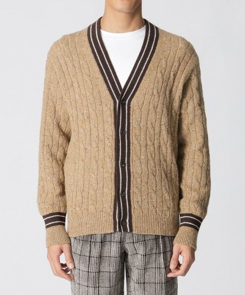 Paul Stuart / ポール・スチュアート ニット・セーター | 【数量限定】「COLLECTION LINE」ミックスヤーン クリケットカーディガン | 詳細3