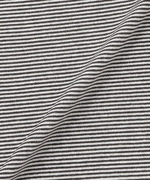 Paul Stuart / ポール・スチュアート カットソー | 【数量限定】「COLLECTION LINE」ボーダーベロア　ボートネック長袖Tシャツ | 詳細8