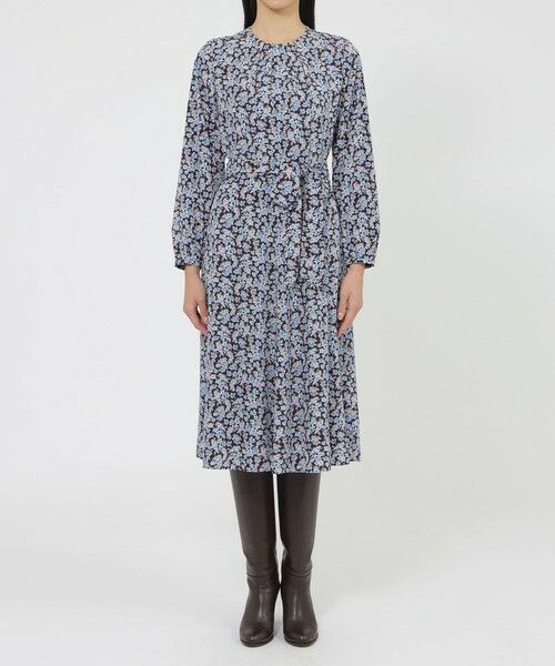 Paul Stuart / ポール・スチュアート ロング・マキシ丈ワンピース | 【WEB・一部店舗限定/ウォッシャブル】スモールフラワー　ワンピース | 詳細4