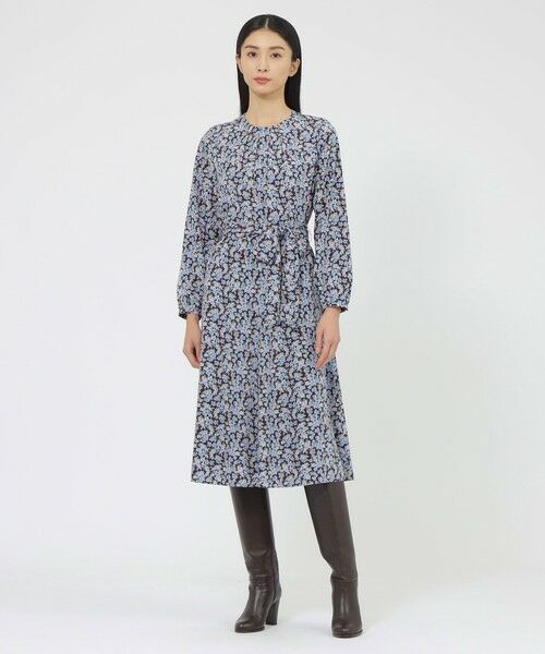 Paul Stuart / ポール・スチュアート ロング・マキシ丈ワンピース | 【WEB・一部店舗限定/ウォッシャブル】スモールフラワー　ワンピース | 詳細1