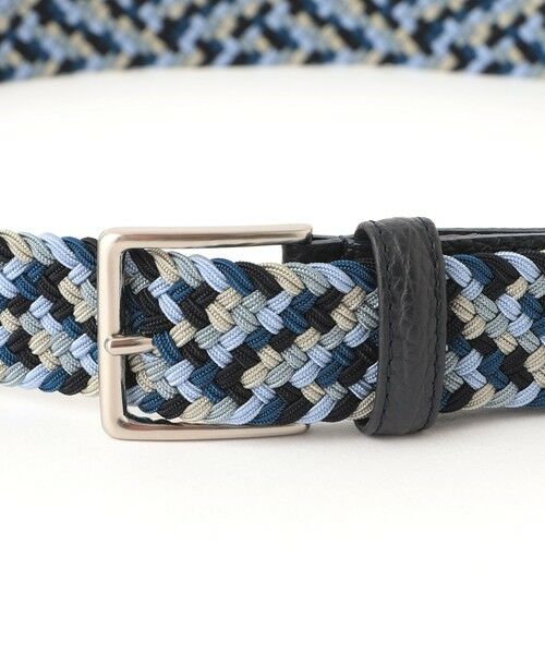 Paul Stuart / ポール・スチュアート ベルト・サスペンダー | マルチカラーエラスティックメッシュベルト | 詳細1