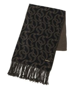 Paul Stuart / ポール・スチュアート マフラー・ショール・スヌード・ストール | ペイズリー柄　3面ブックストール