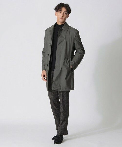 Paul Stuart / ポール・スチュアート その他アウター | 【防風】【MADISON midi.】メランジタフタ　バルマカーンミディコート | 詳細1