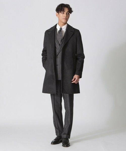 Paul Stuart / ポール・スチュアート その他アウター | 【HOUSTON】カシミヤ混ビーバーシングルアルスターコート | 詳細1