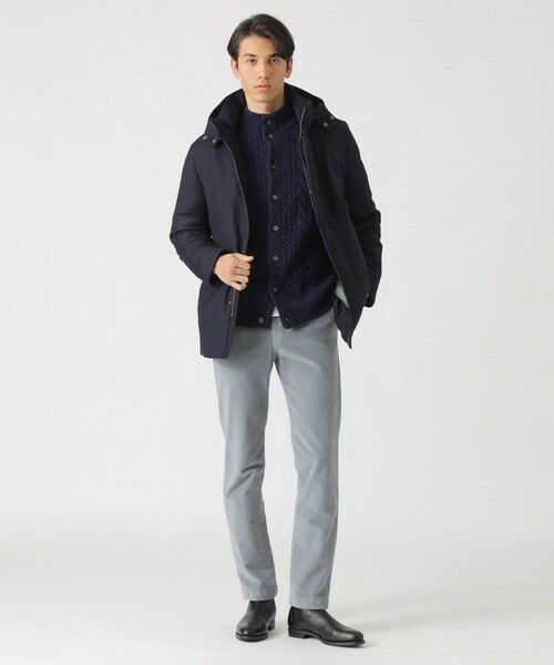 Paul Stuart / ポール・スチュアート ブルゾン | ウールフランネルシェルダウンコート | 詳細3