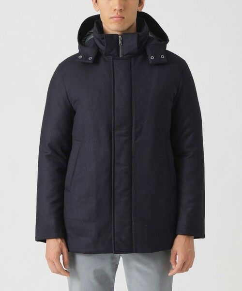 Paul Stuart / ポール・スチュアート ブルゾン | ウールフランネルシェルダウンコート | 詳細4
