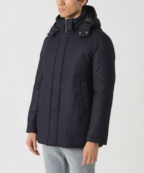 Paul Stuart / ポール・スチュアート ブルゾン | ウールフランネルシェルダウンコート | 詳細5