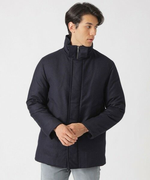 Paul Stuart / ポール・スチュアート ブルゾン | ウールフランネルシェルダウンコート | 詳細1
