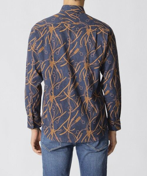 Paul Stuart / ポール・スチュアート シャツ・ブラウス | ベルト柄プリント起毛シャツ | 詳細5