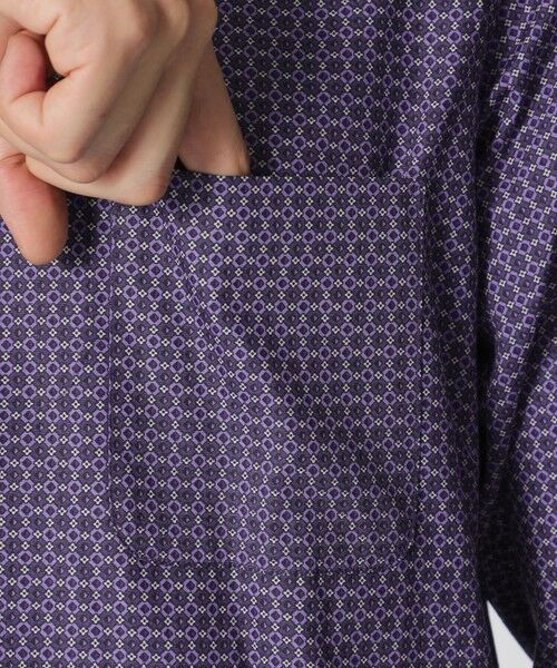 Paul Stuart / ポール・スチュアート シャツ・ブラウス | ジオメトリック柄長袖ボタンダウンシャツ | 詳細6